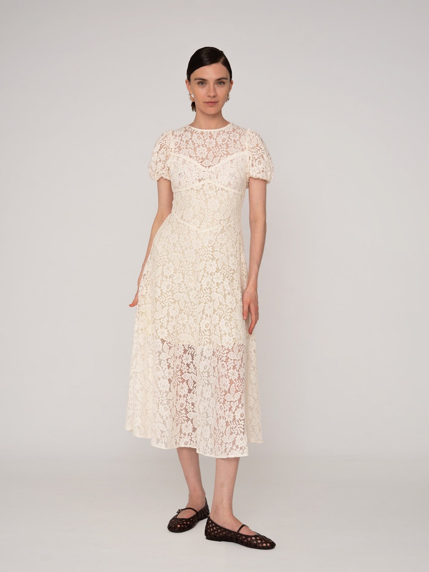 Rêve Lace White Long Dress