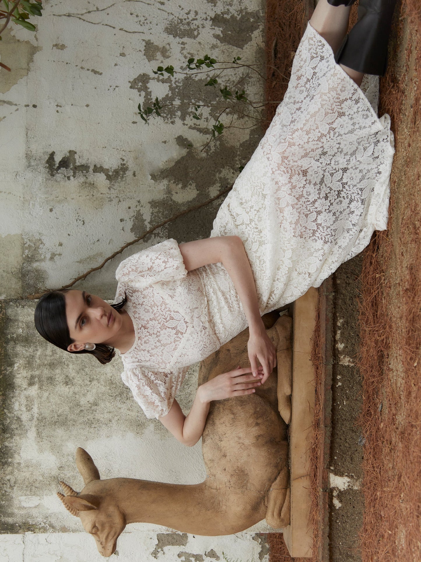 Rêve Lace White Long Dress