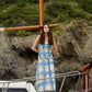 Sol Sun-Printed Smocked Linen Maxi Dress