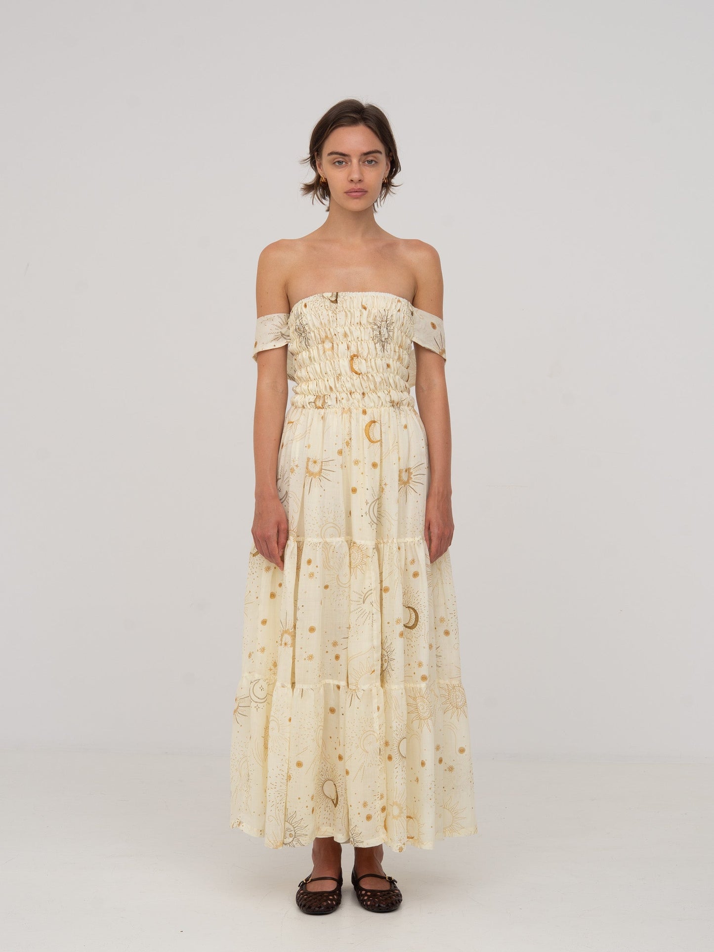 Grace Solar System-Printed Maxi Dress