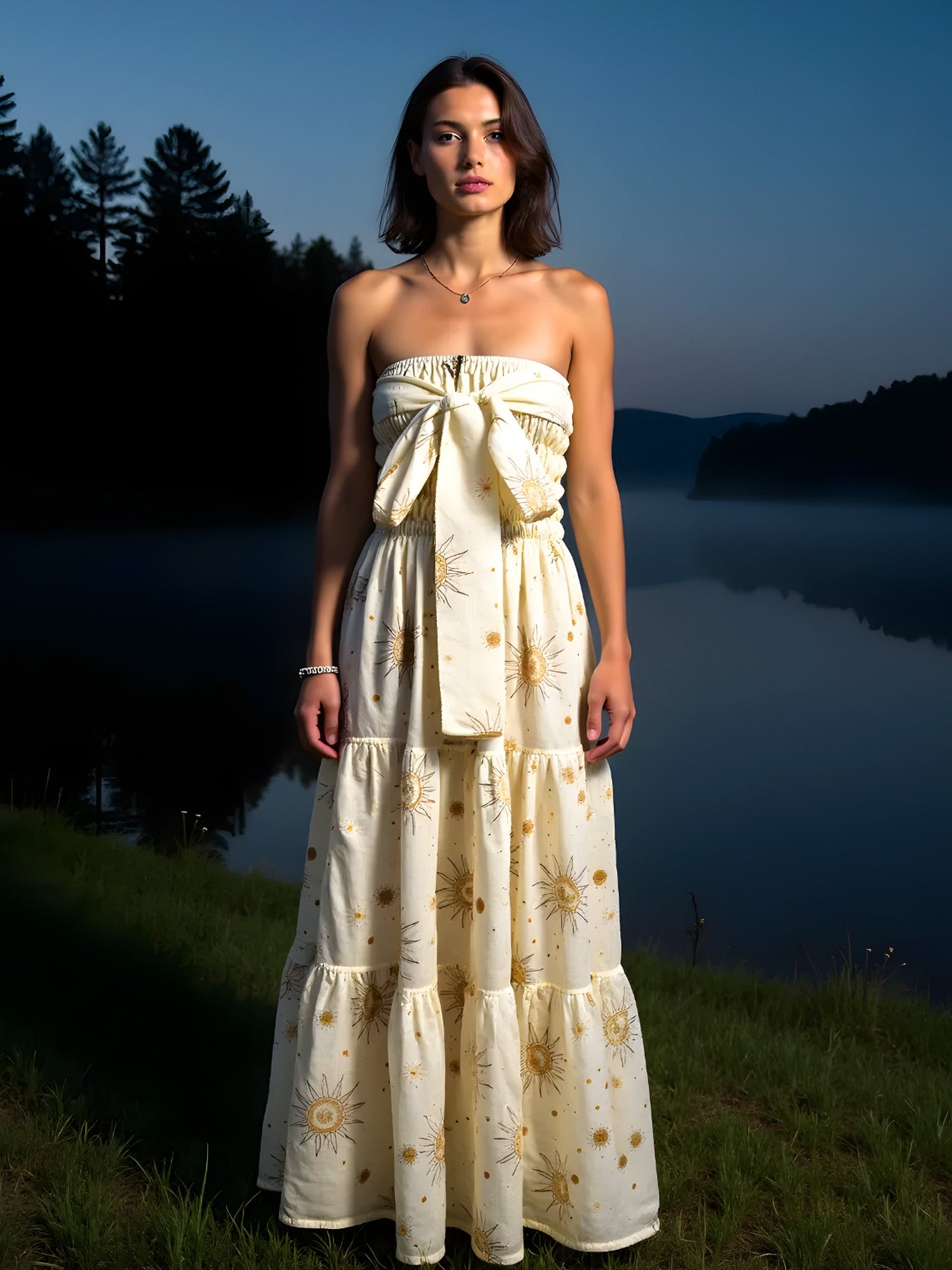 Grace Solar System-Printed Maxi Dress