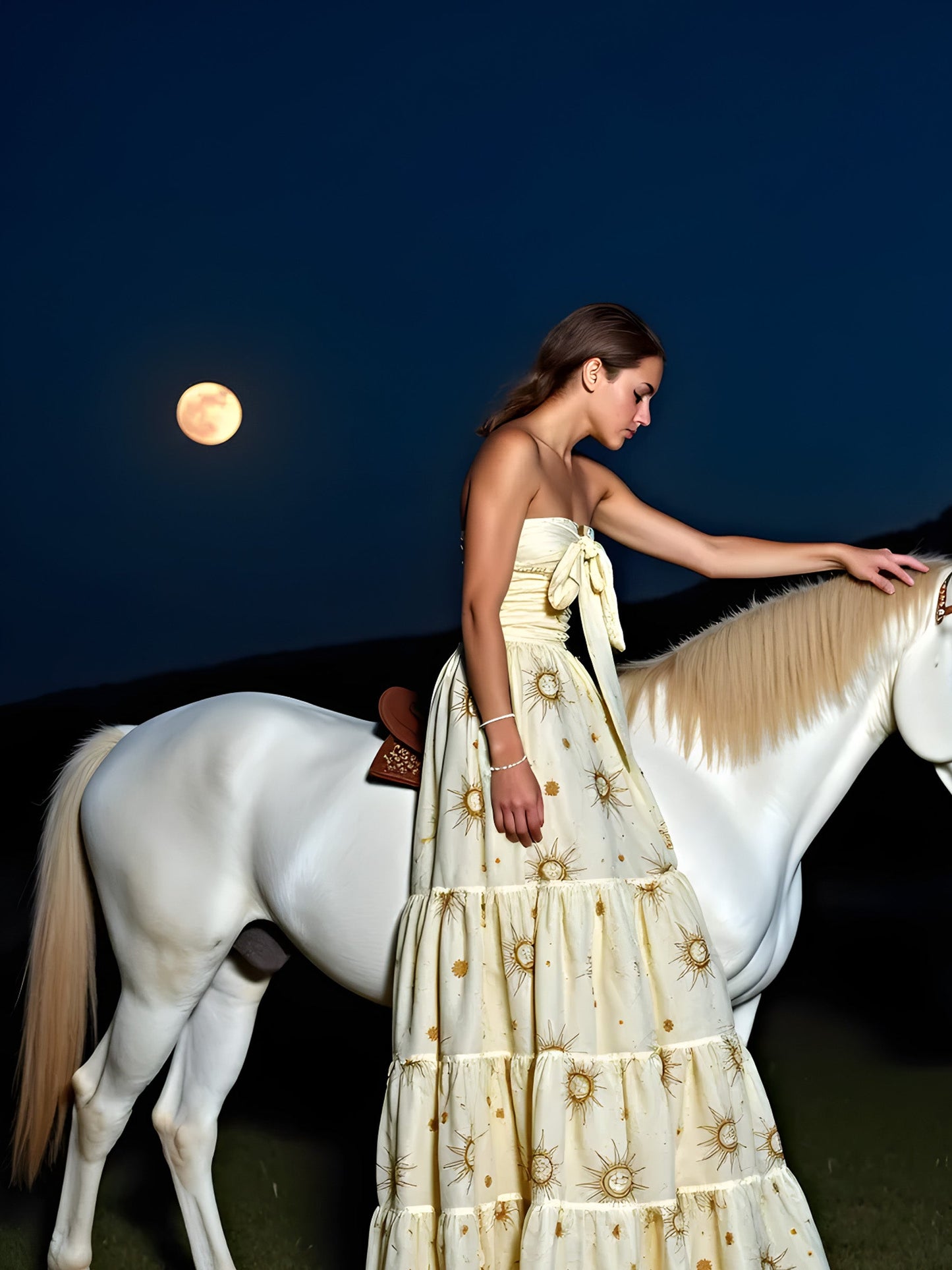 Grace Solar System-Printed Maxi Dress