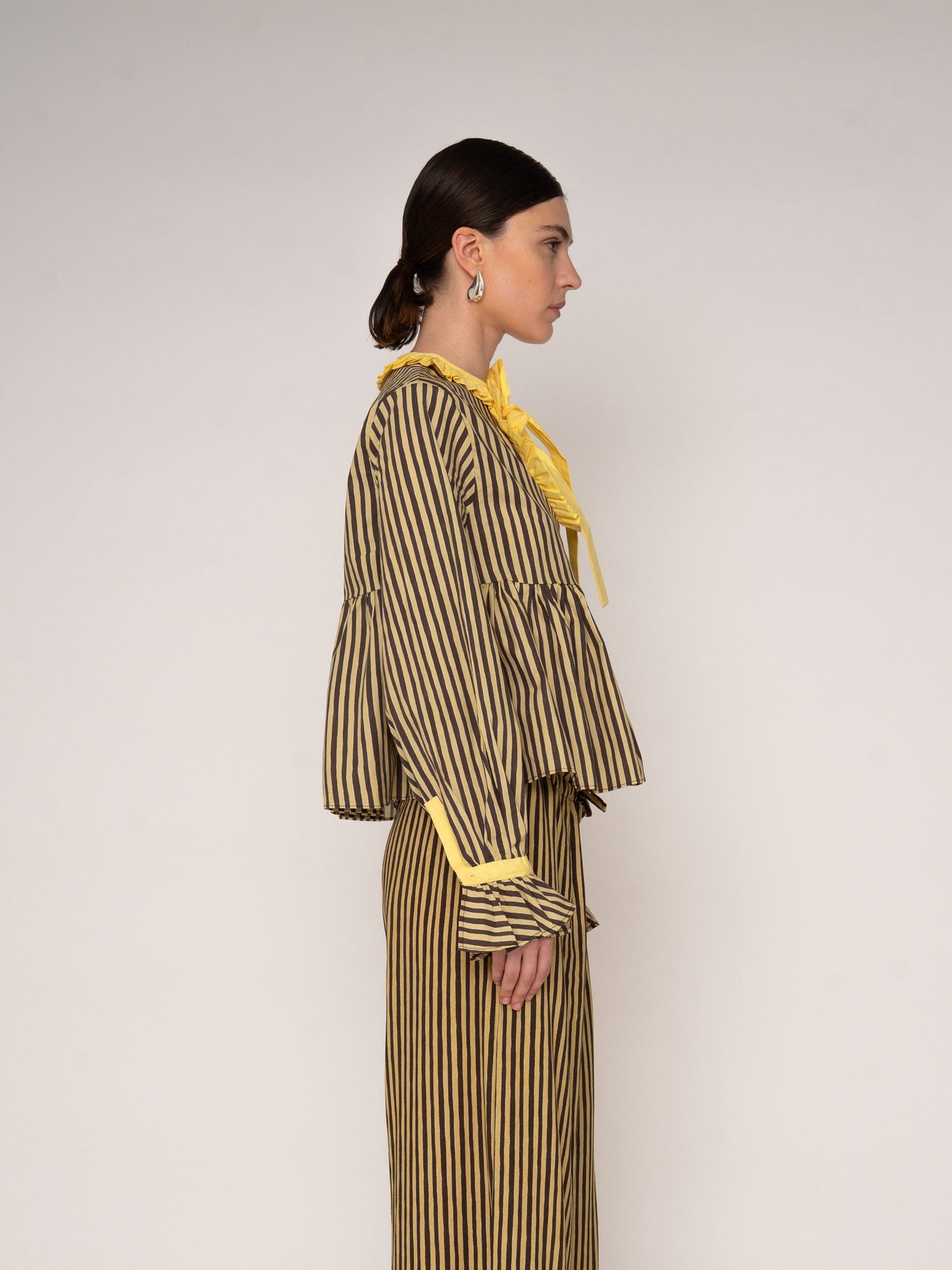 Striped Starlit Yellow Blouse