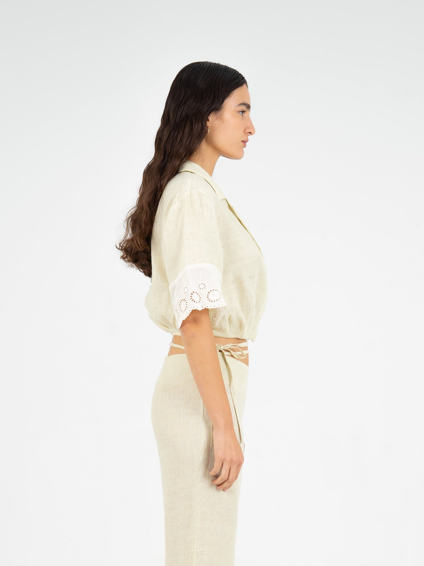 Aurora Linen Beige Top