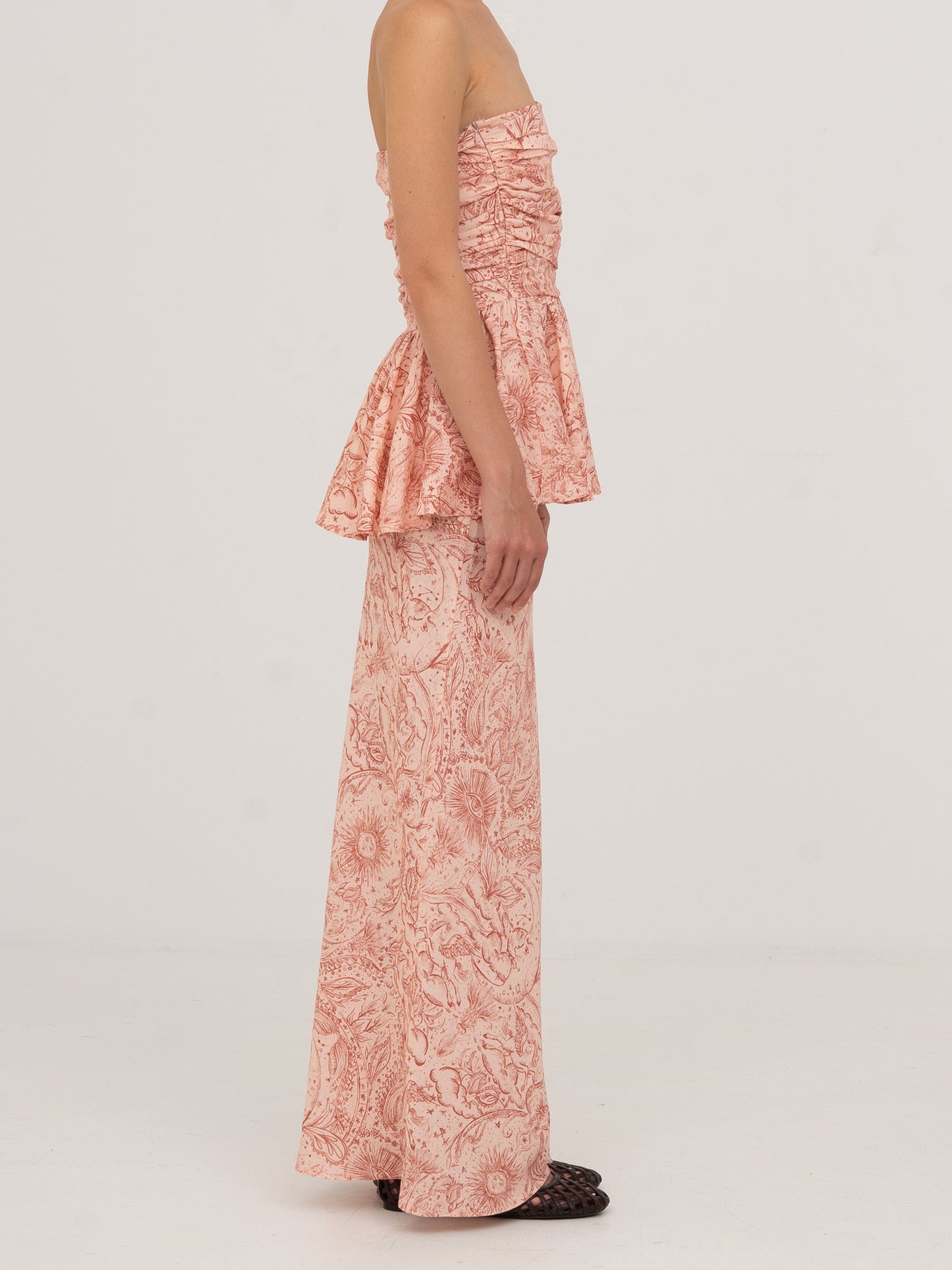 Sophia Pink Solar System-Printed Skirt