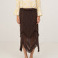 Chocolat Brown Lace Skirt