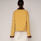 Dorée Mustard Feather Jacket