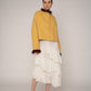 Dorée Mustard Feather Jacket