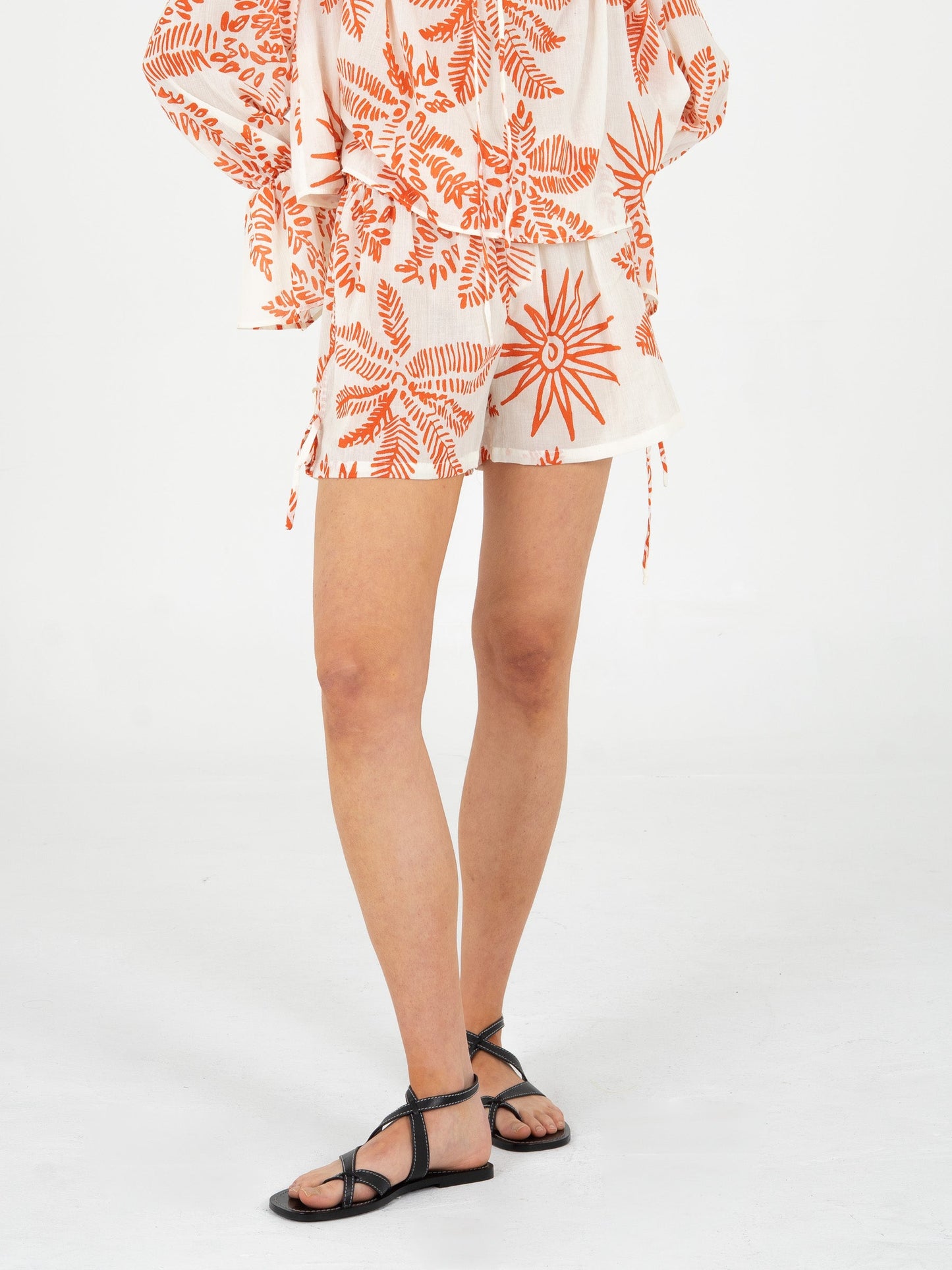 Cyrus Palm-Printed Shorts