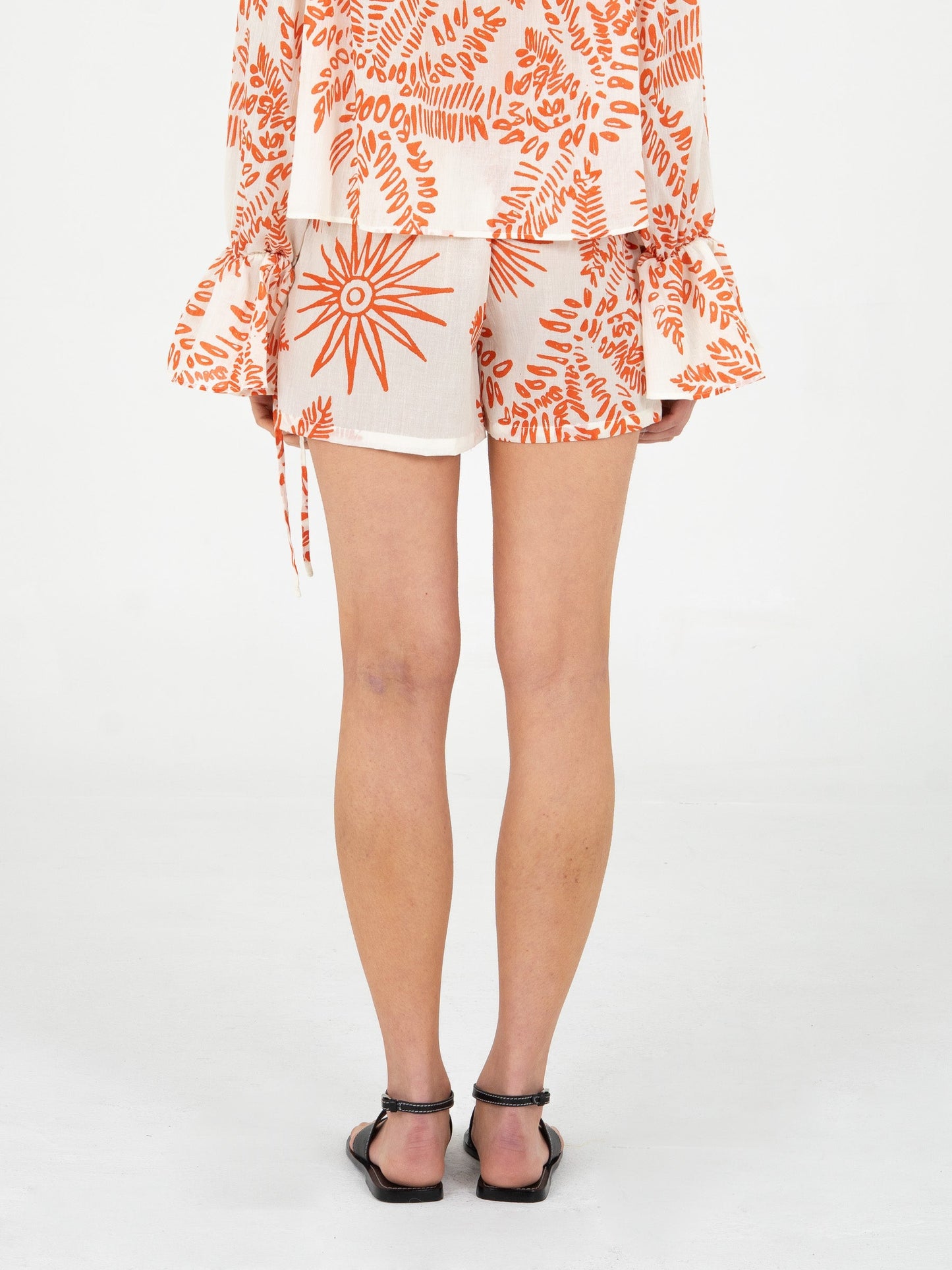 Cyrus Palm-Printed Shorts