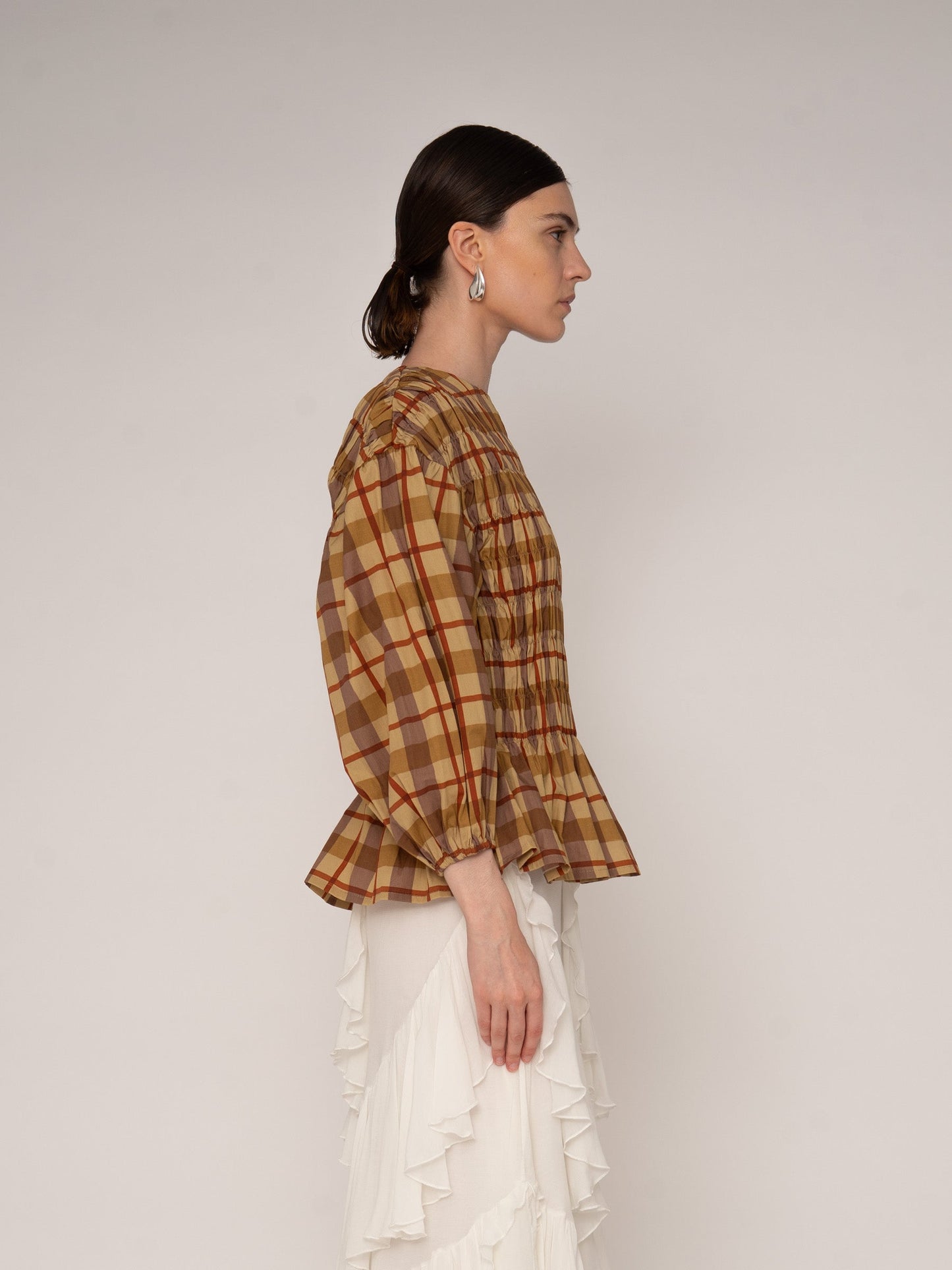 Automne Plaid Blouse