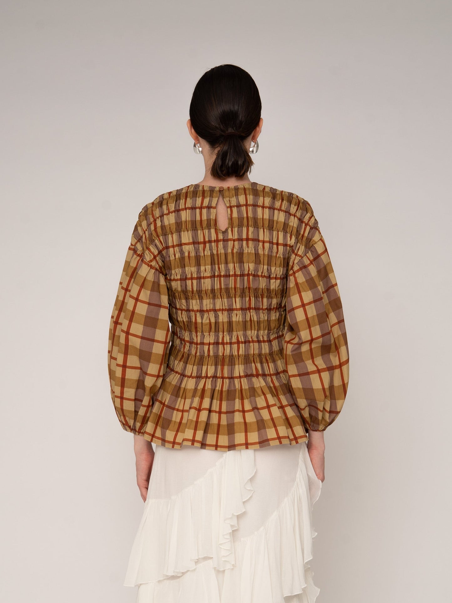 Automne Plaid Blouse