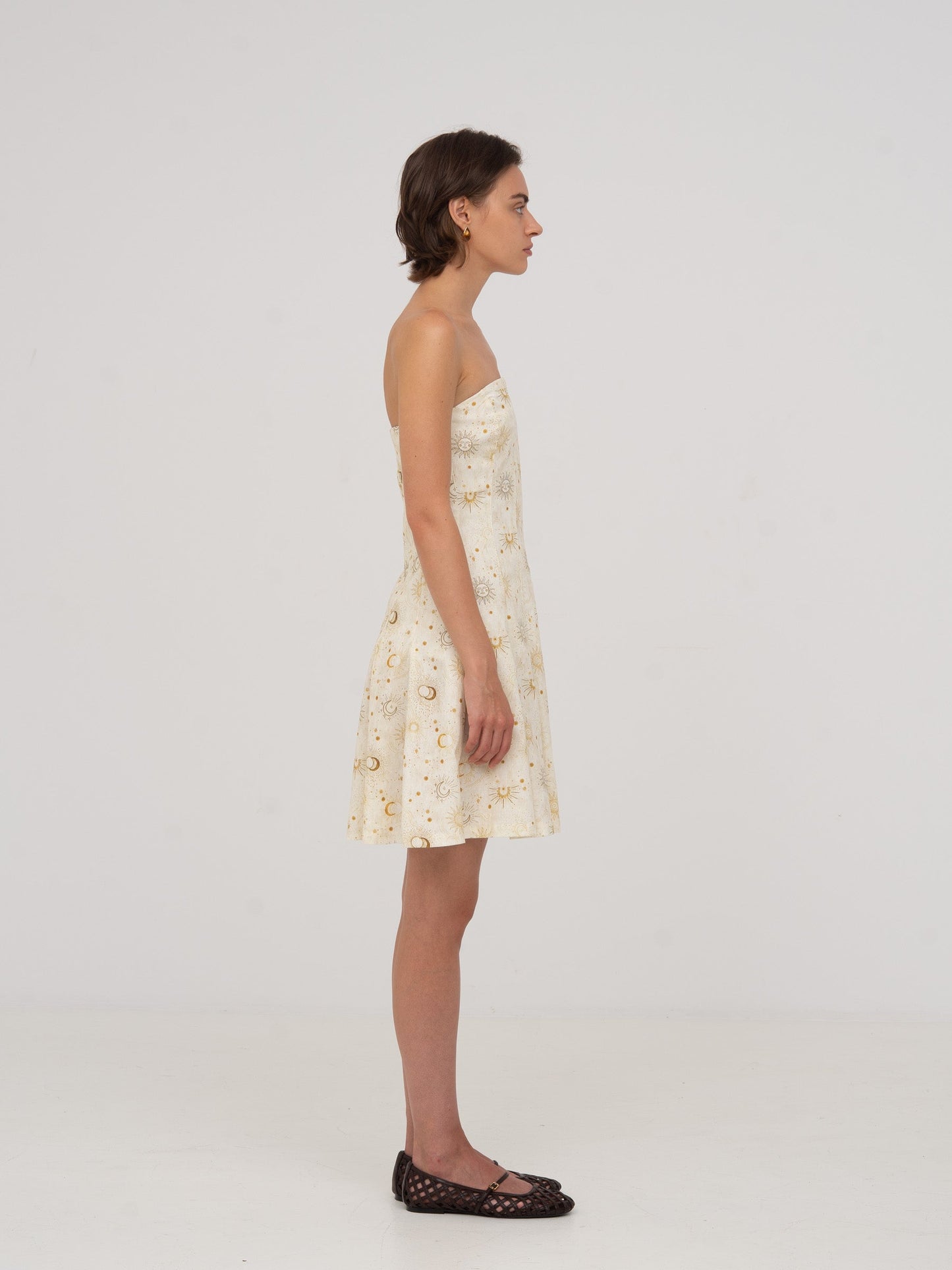 Priest Solar System-Printed Mini Dress