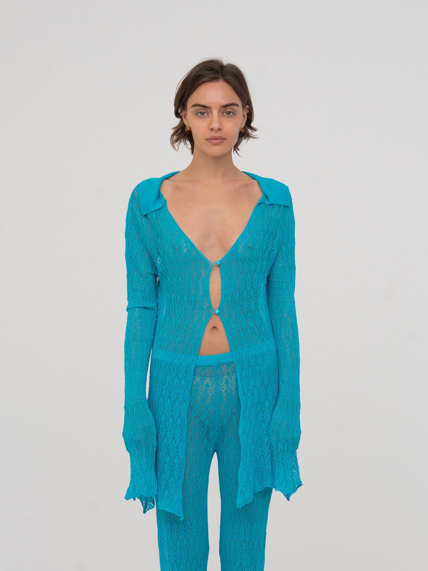 Saint Knit Blue Maxi Top