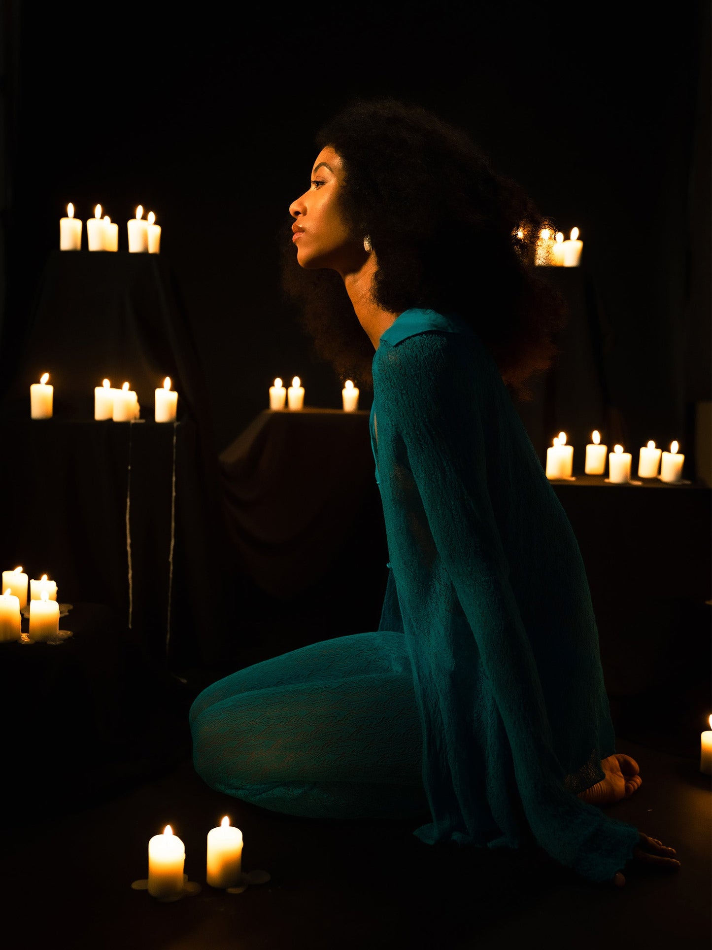 Saint Knit Blue Maxi Top