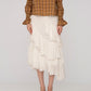 Mousse White Midi Skirt