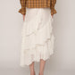 Mousse White Midi Skirt