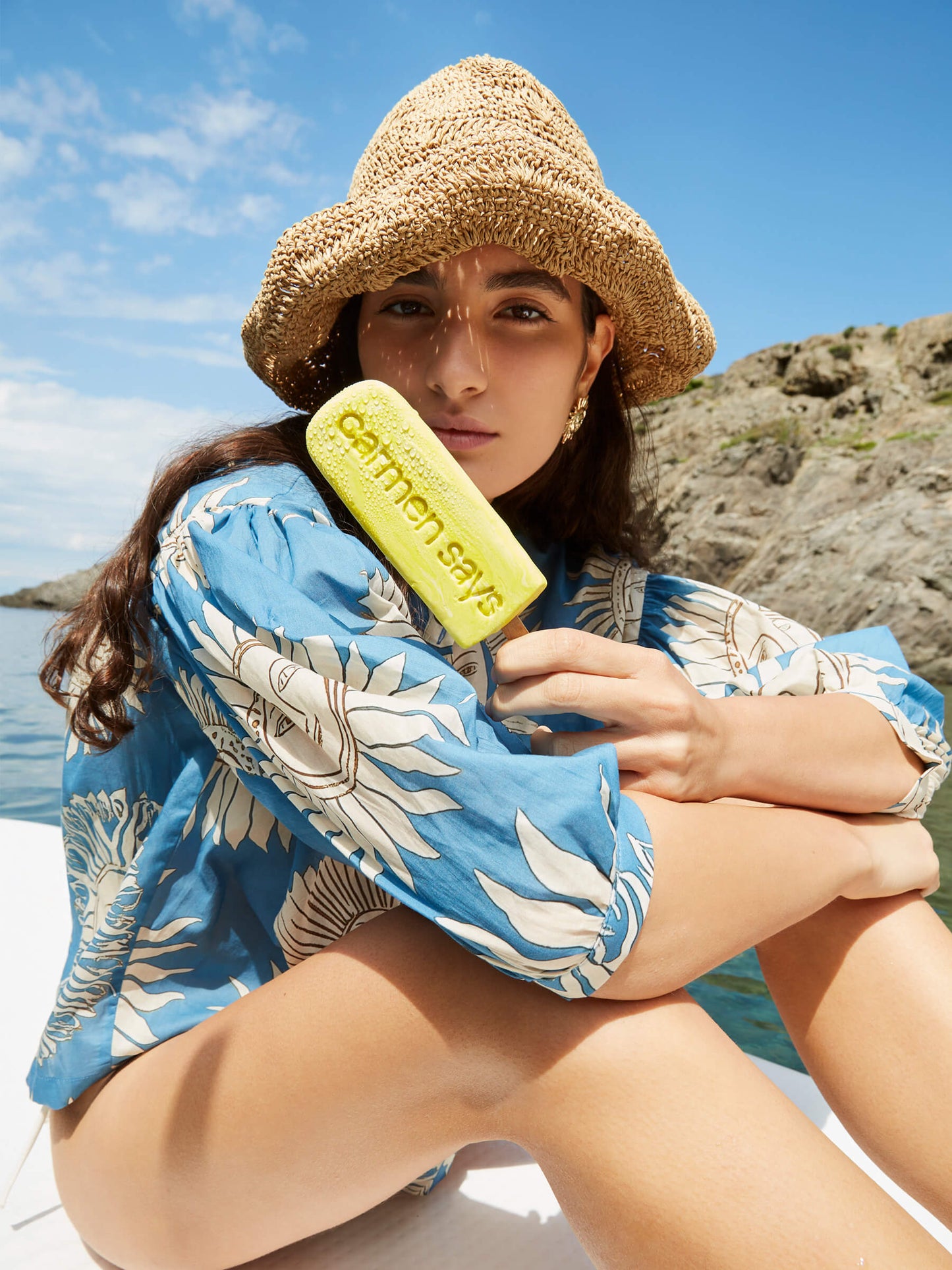 Sol Sun-Printed Blouse