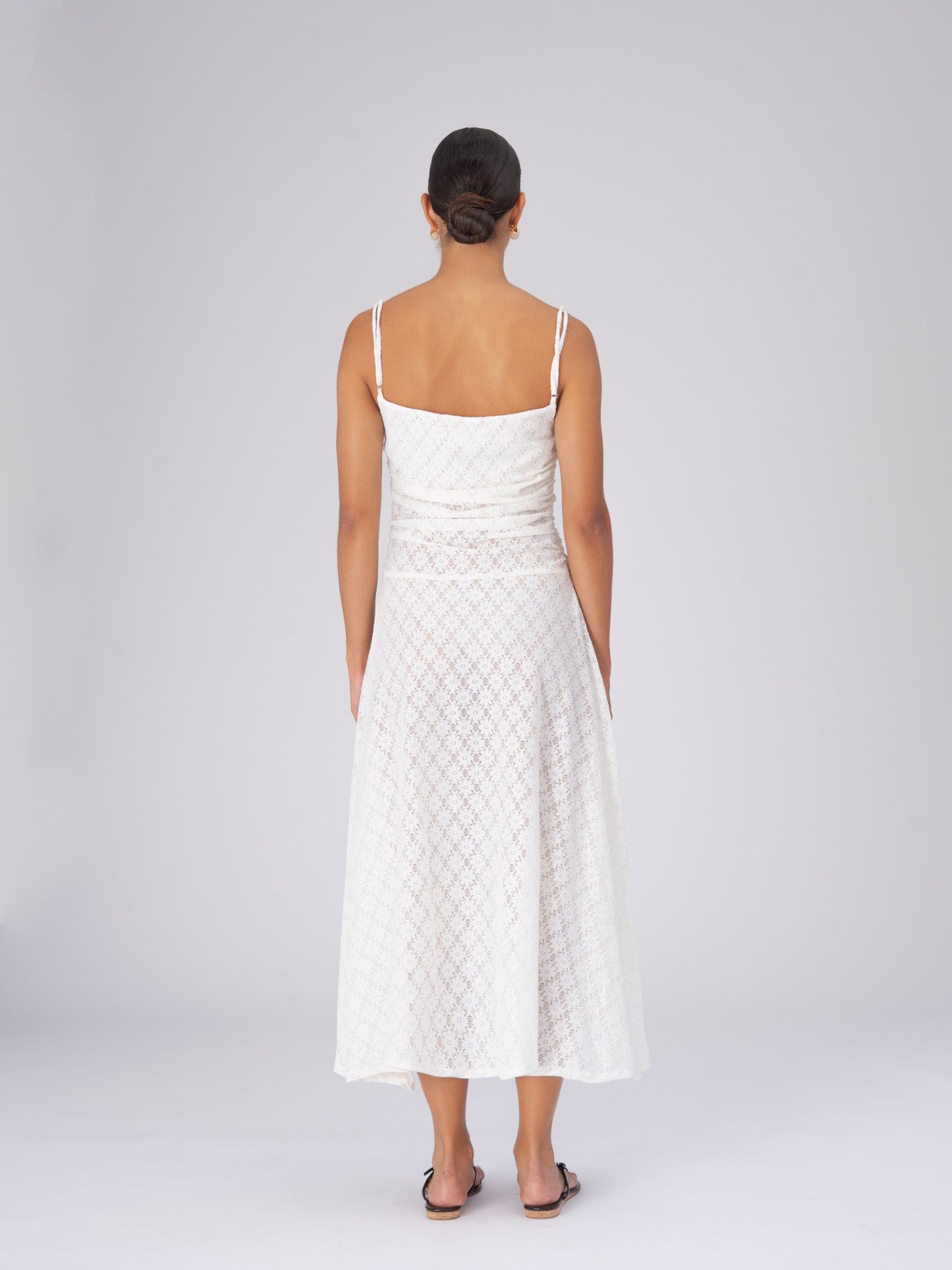 Luna White Lace Dress