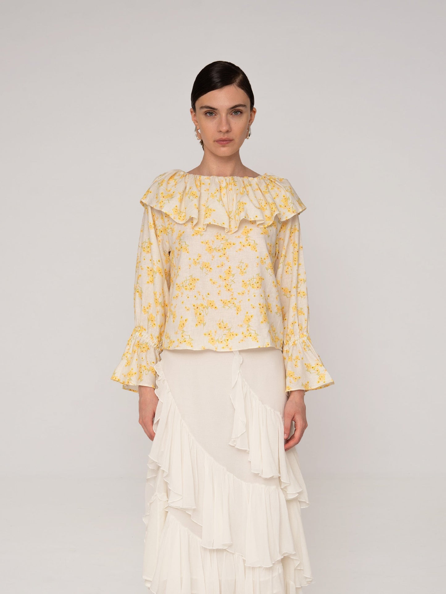 Marguerite Floral Print Blouse