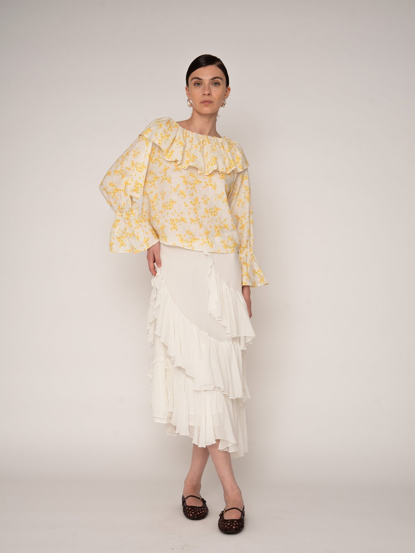 Marguerite Floral Print Blouse