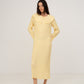 Beurre Long Yellow Pleated Dress