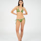 Master Green Paisley-Style Print Bikini Top