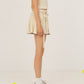 Volley Cream Wrap Mini Tennis Skirt