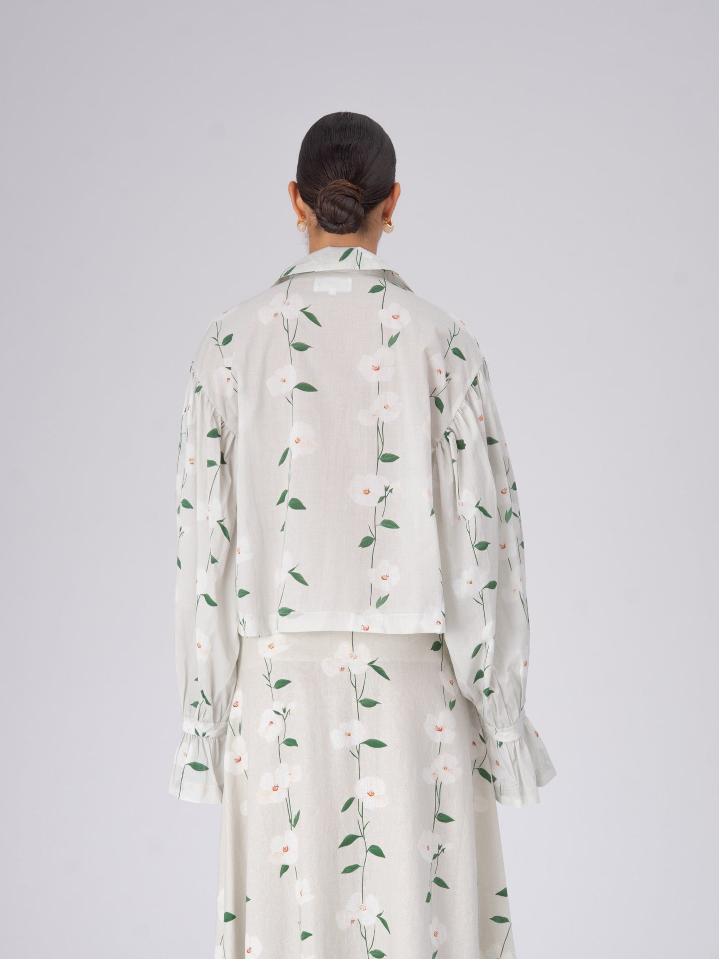 Long Floral Spirit Flower Print Shirt