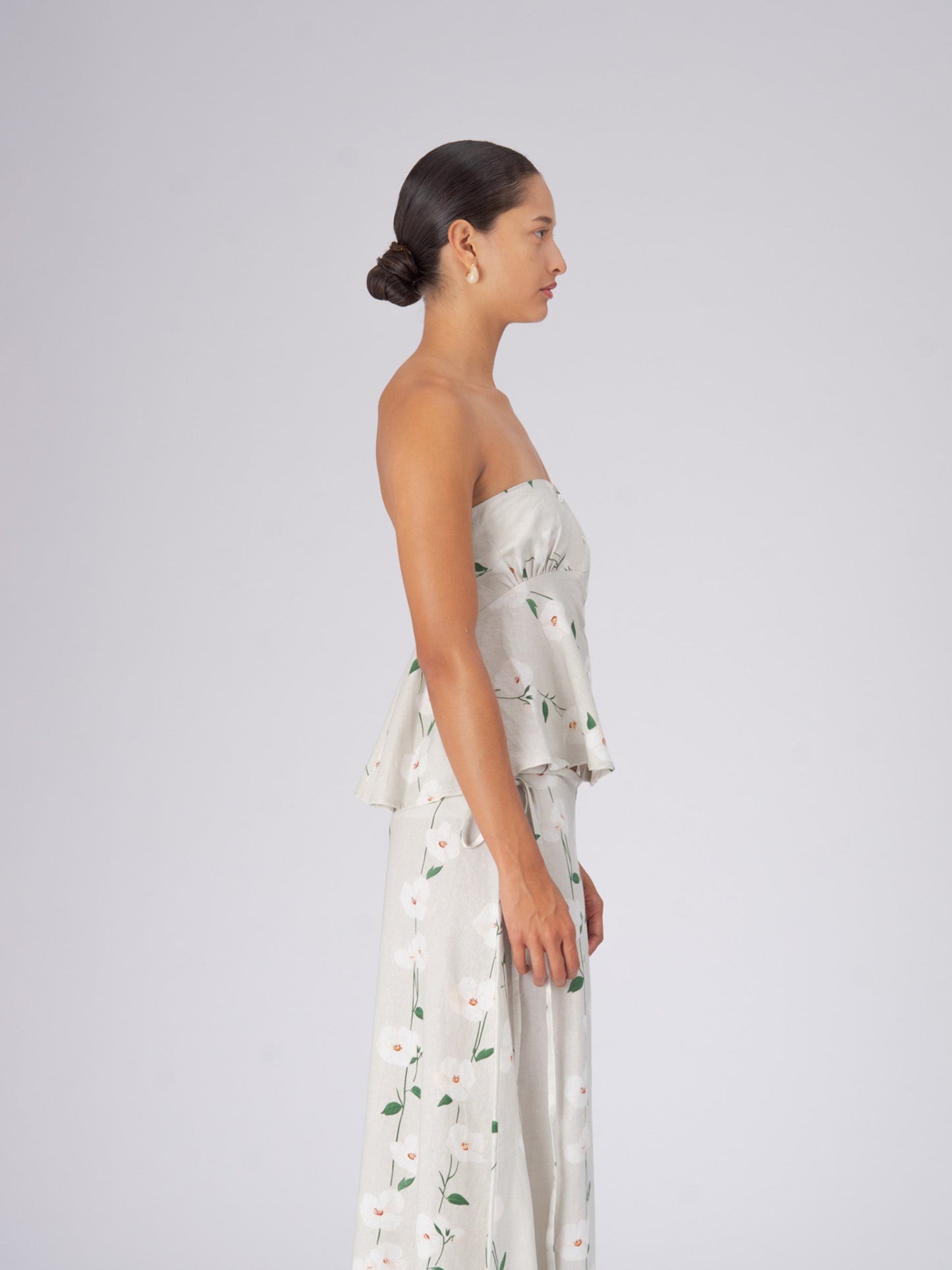 Summer Harlequin Floral Print Top