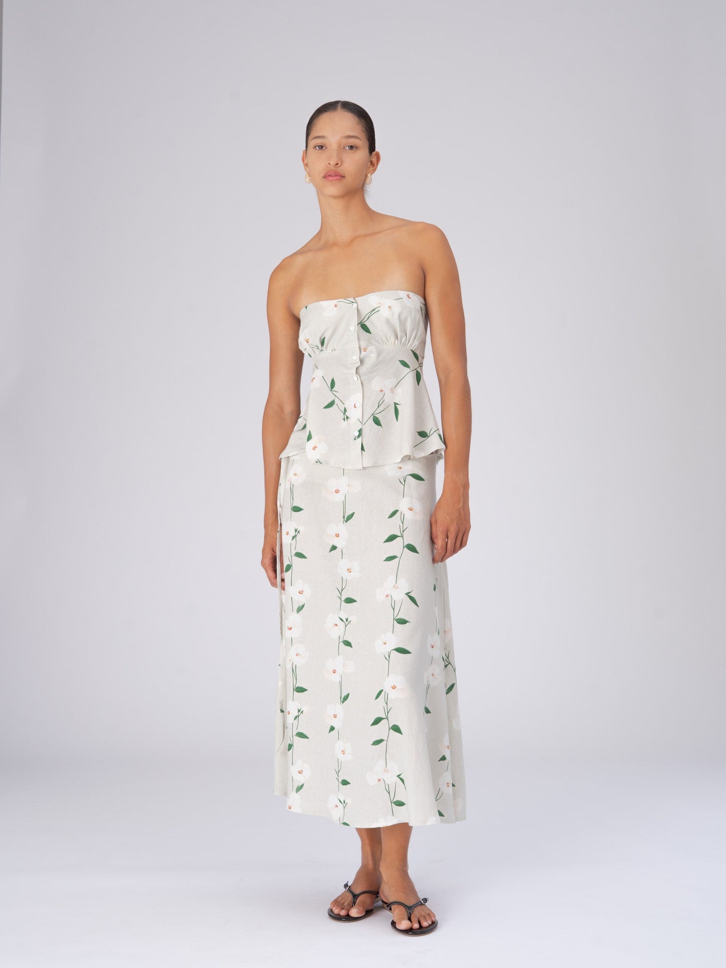 Summer Harlequin Floral Print Top