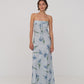 Blue Flower Print Dream Dress