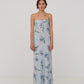 Blue Flower Print Dream Dress
