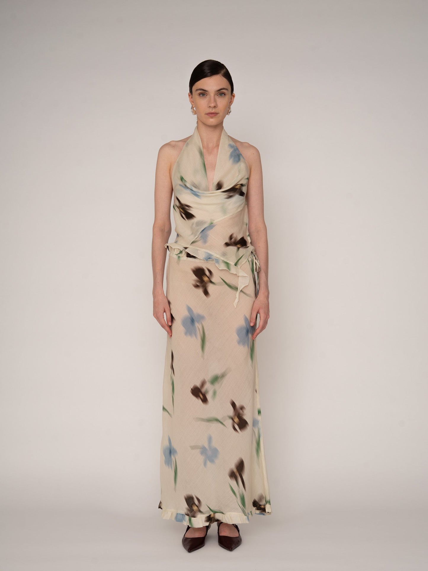 Summer Floral Print Ice Top