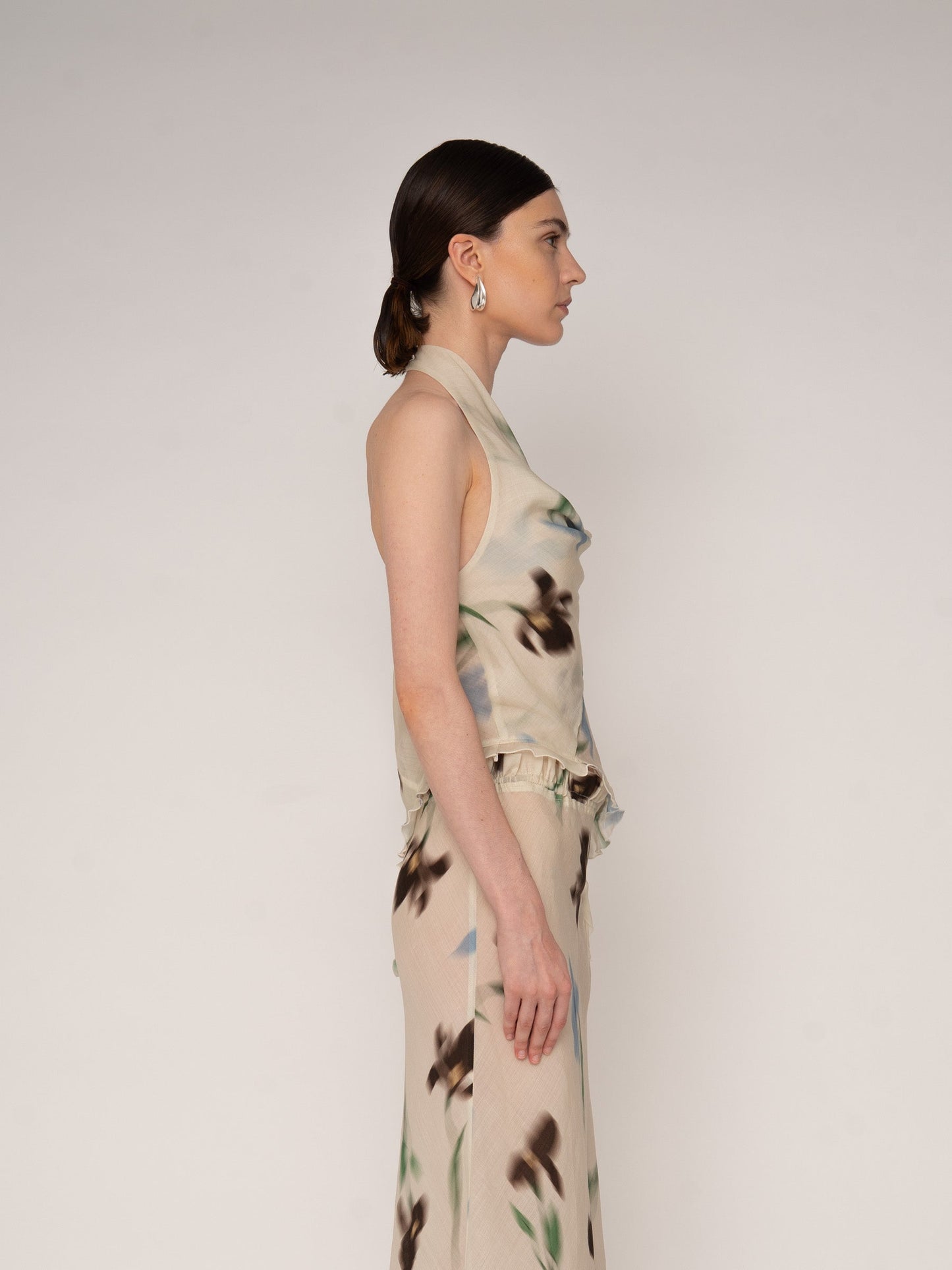 Summer Floral Print Ice Top