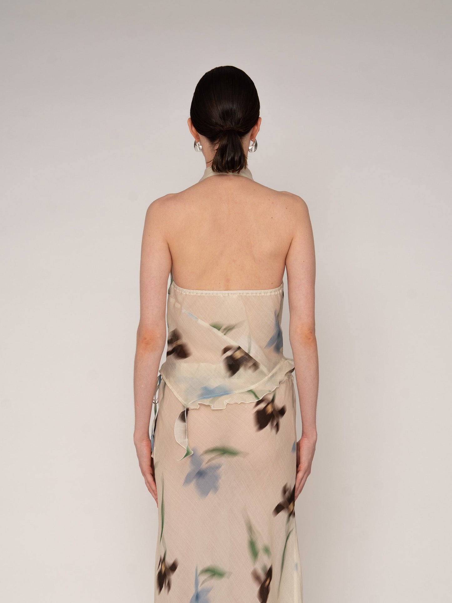 Summer Floral Print Ice Top