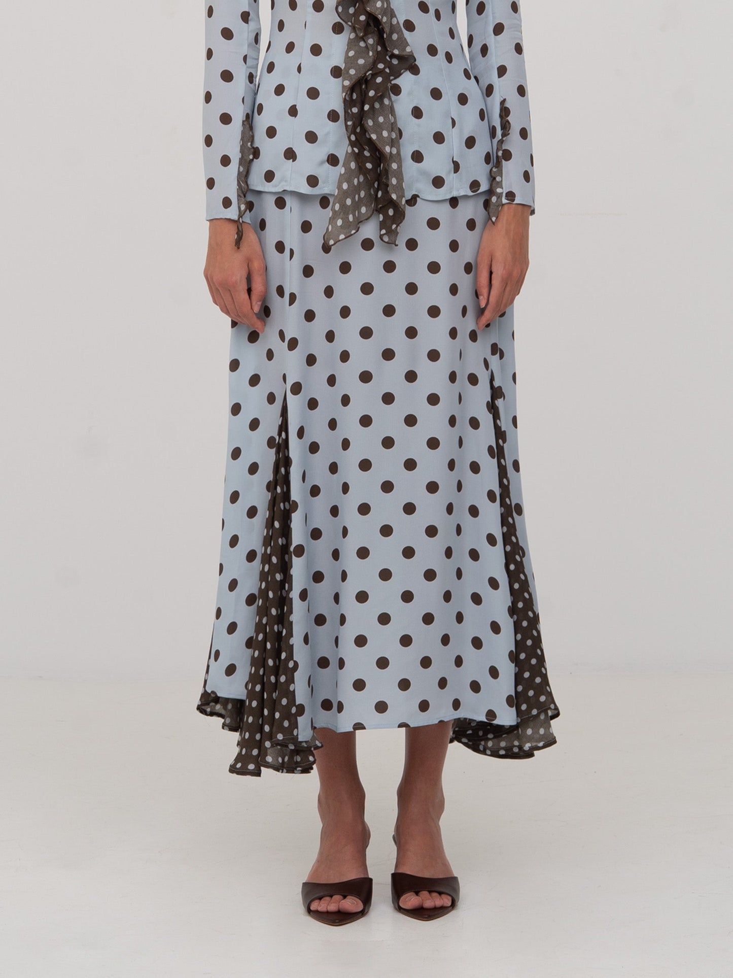 New Blue Polka Dot Skirt