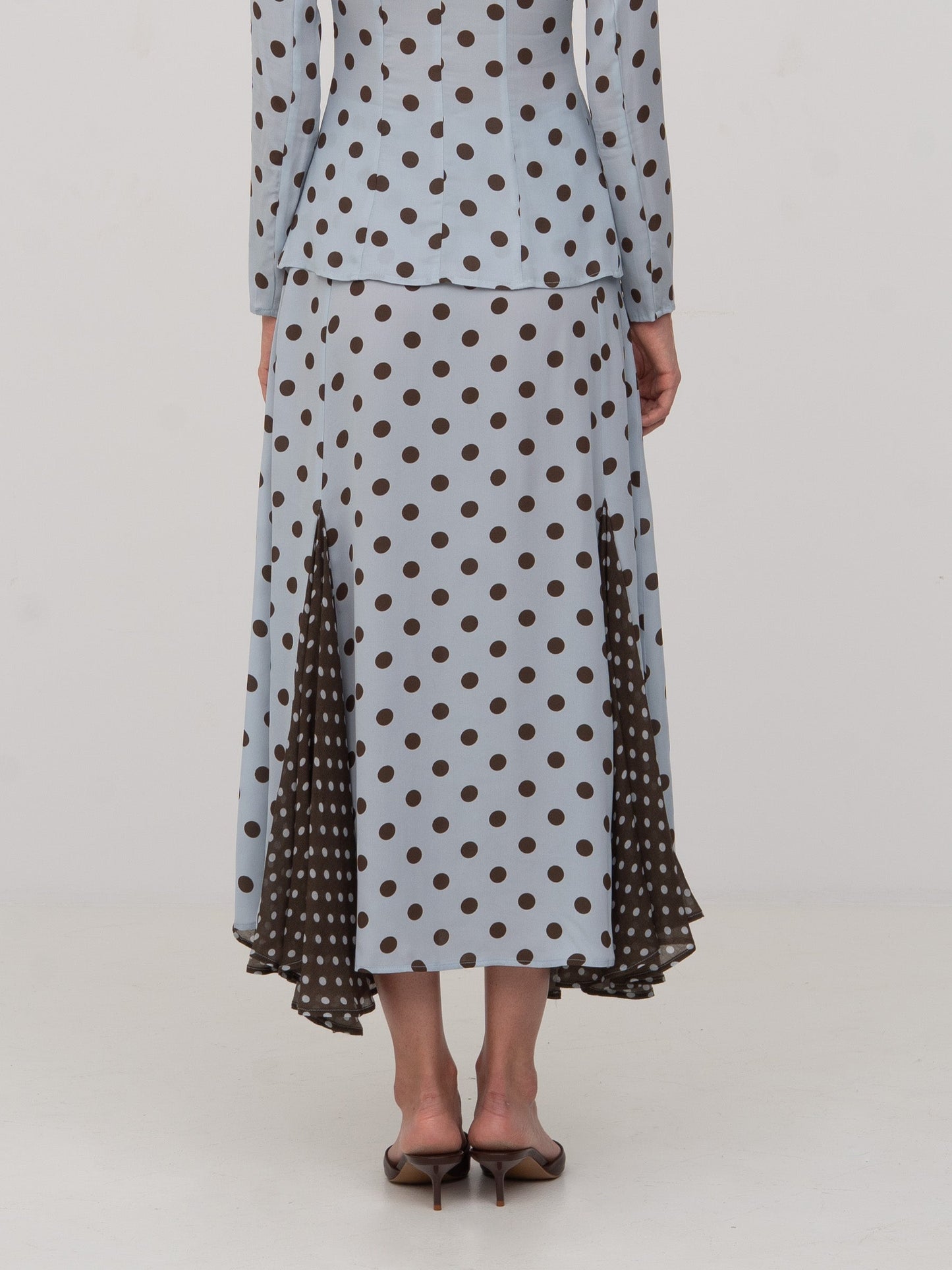 New Blue Polka Dot Skirt