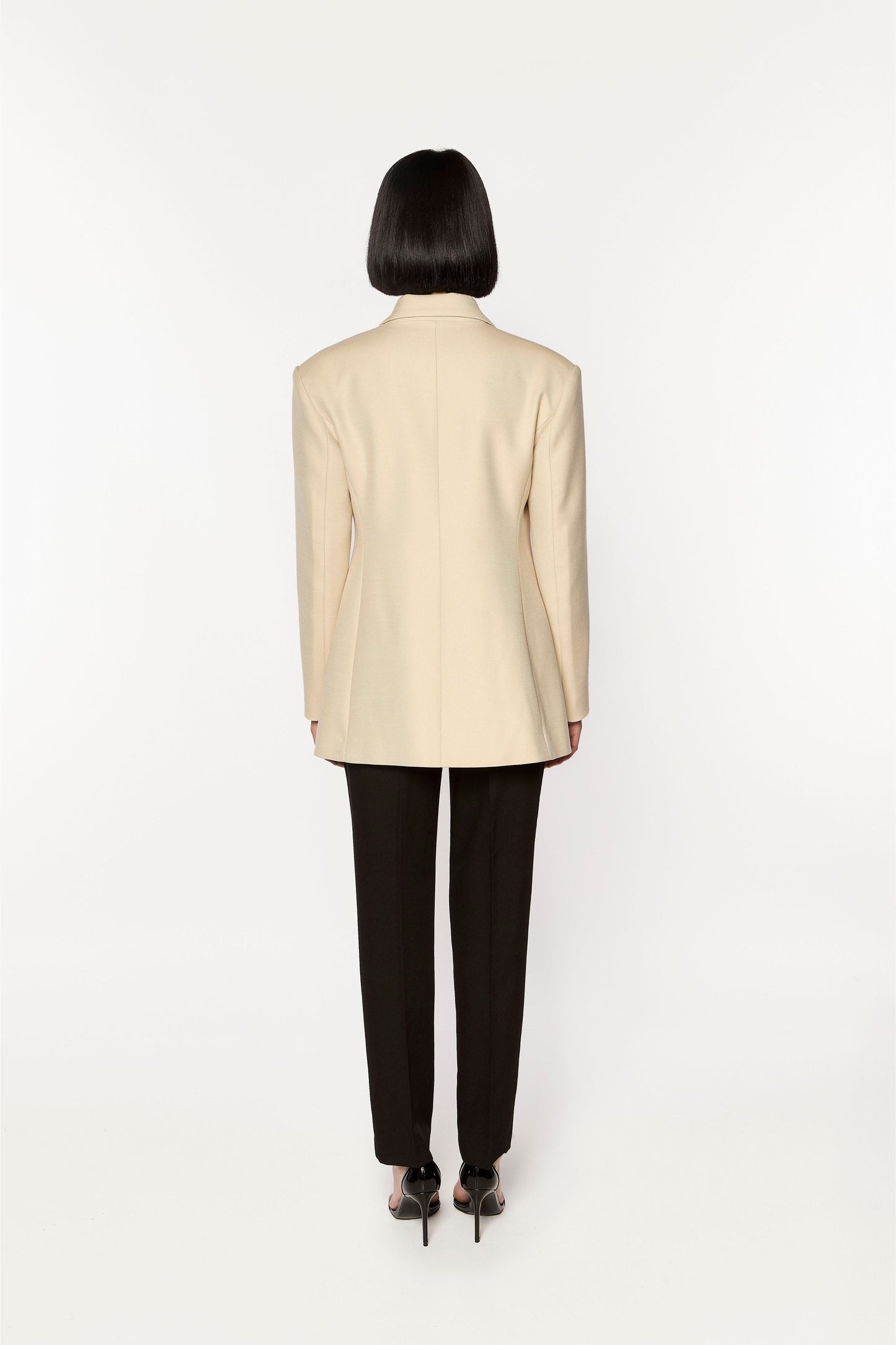 Gianza Off-White Wool Blazer