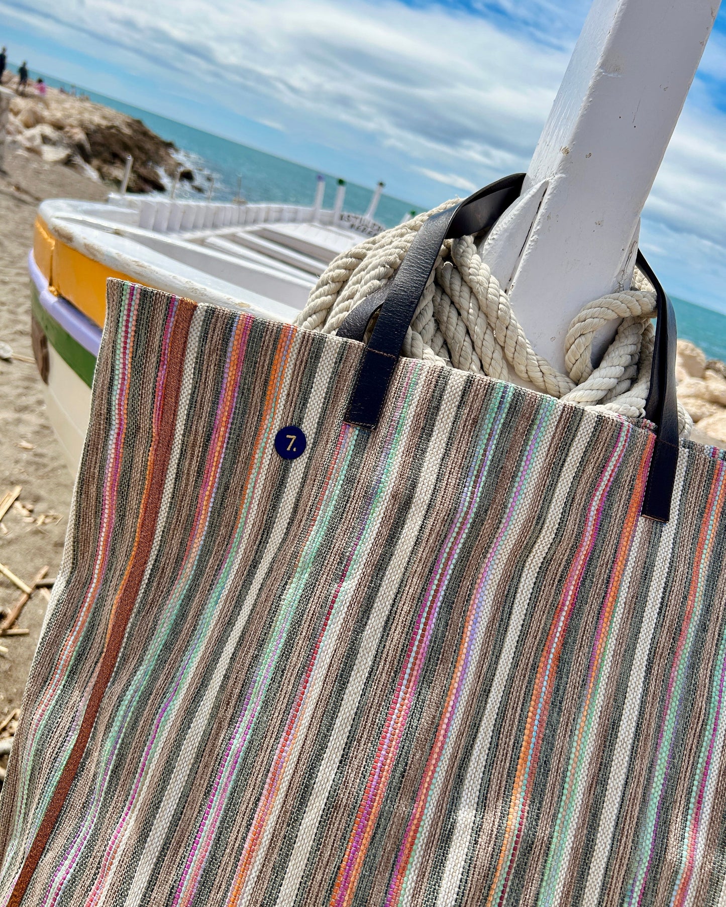 Bolso Amanda Weekend rayas Green