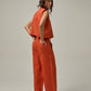 Serre Linen Pant | Deep Orange