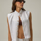 Muse Linen Vest | White