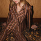 Brown Striped Velvet Jacket