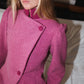 Contrast Pink Wool Jacket