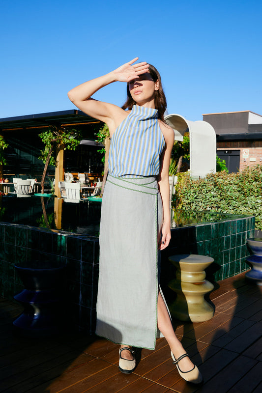 Cinque Terre Skirt Blue