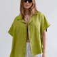 Isla Linen Shirt | Pear Green