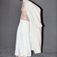 Uman White Pleated Skirt