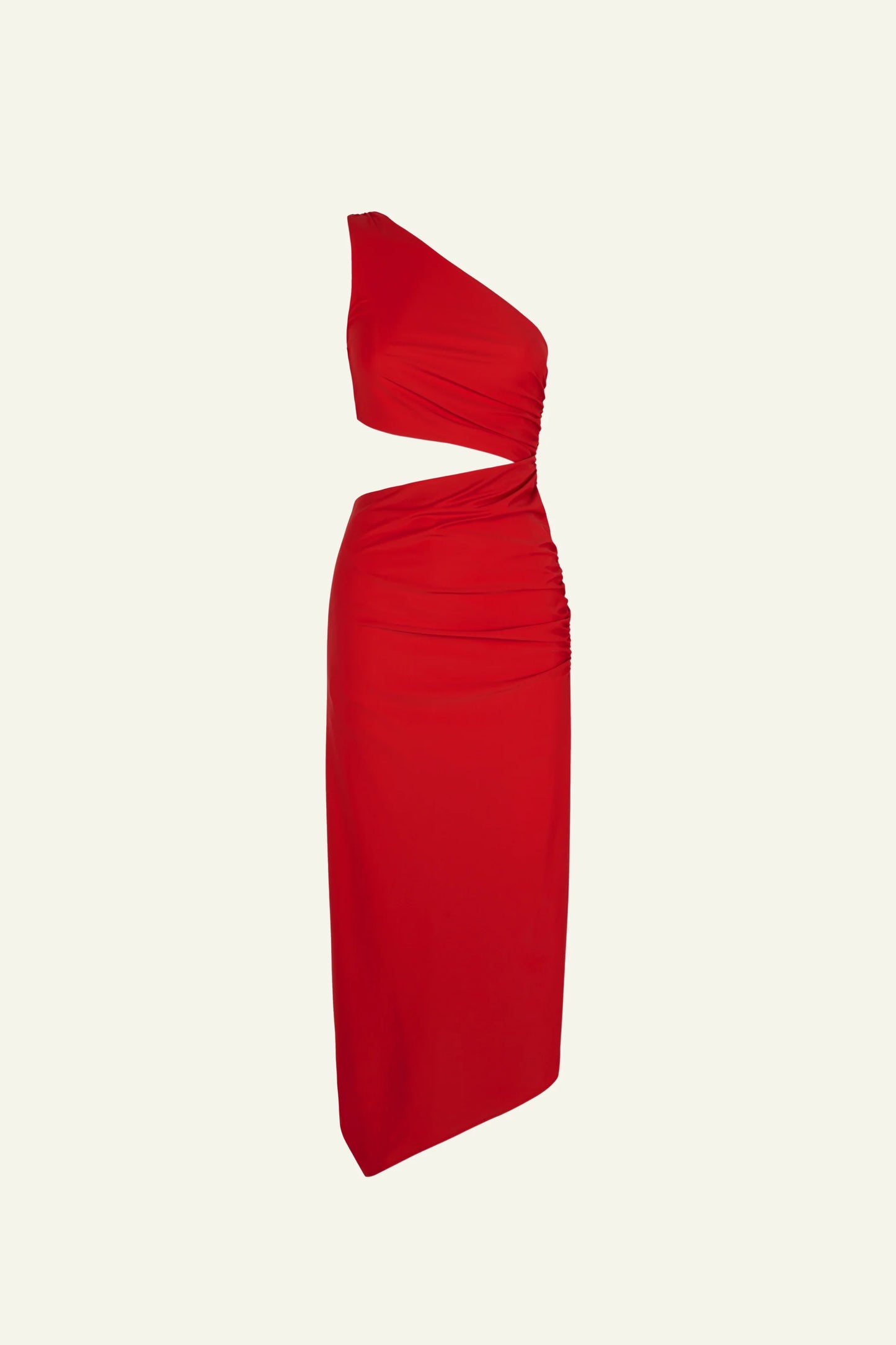 Asymmetrical Cut-Out Dress (Limited Edition) Red- Sofia