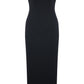 Miora Crepe Midi Dress in Black