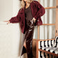 Red Wine Wool Coat